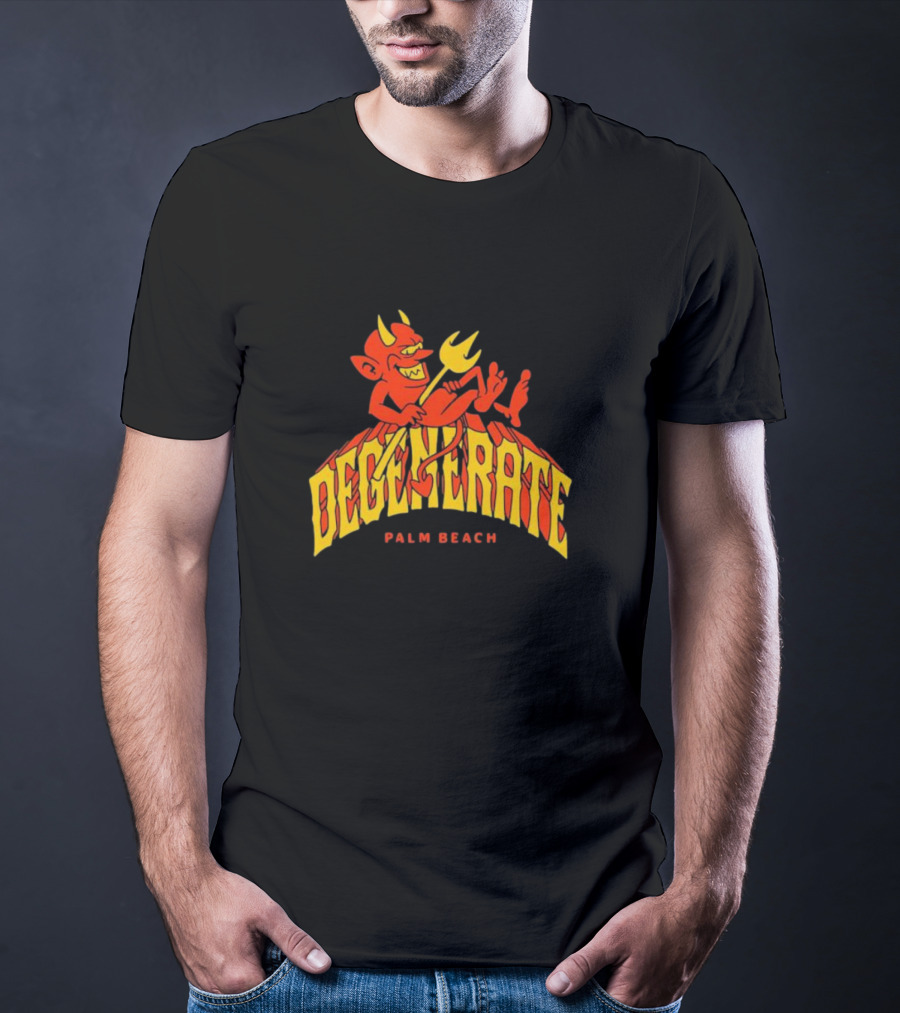 Degenerate Devil Palm Beach T-Shirt