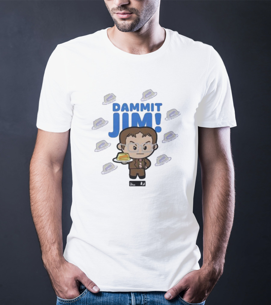 Dammit Jim Dwight With Stapler In Jello The Office T-Shirt