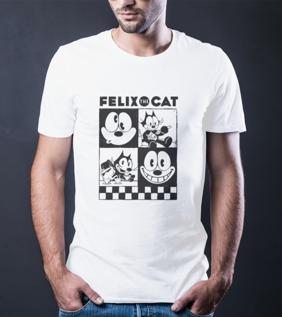 FELIX THE CAT CHECKERBOARD EXPRESSIONS T-Shirt