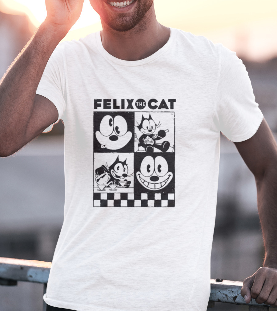 FELIX THE CAT CHECKERBOARD EXPRESSIONS T-Shirt