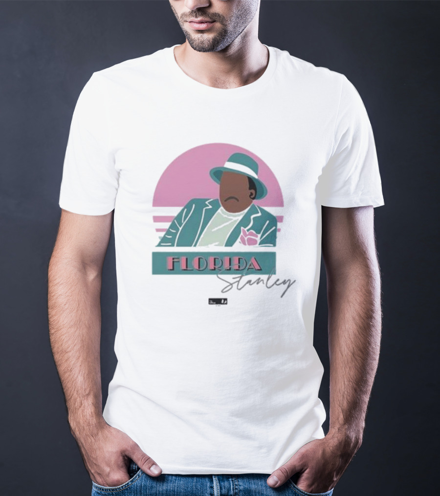 Florida Stanley Retro Vibe Pastel Suit And Hat T-Shirt