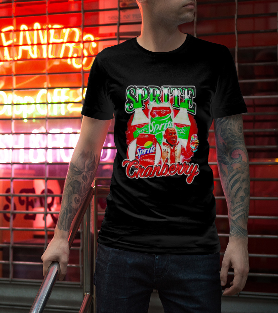 Sprite Cranberry Lebron James Cartoon T-Shirt