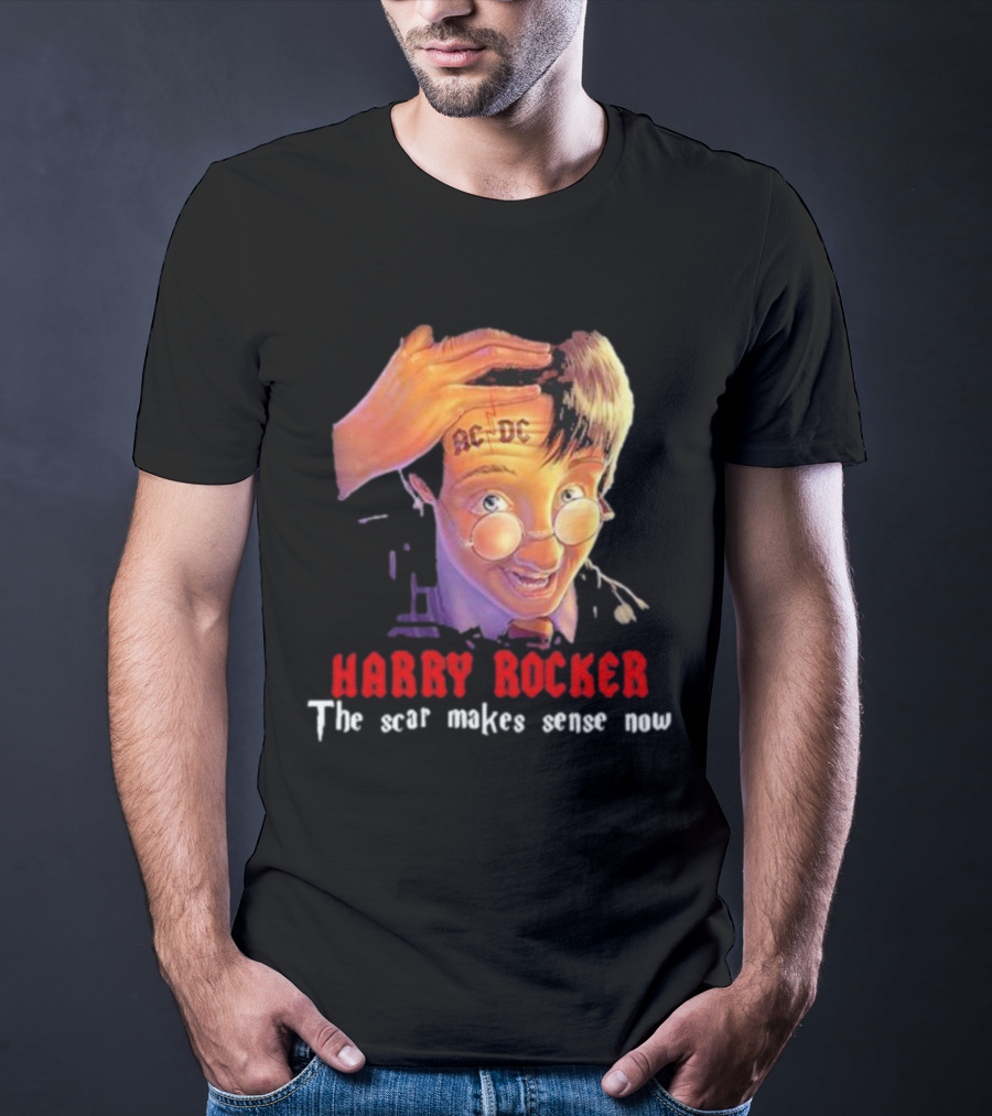 HARRY ROCKER AC-DC The Scar Makes Sense Now T-Shirt