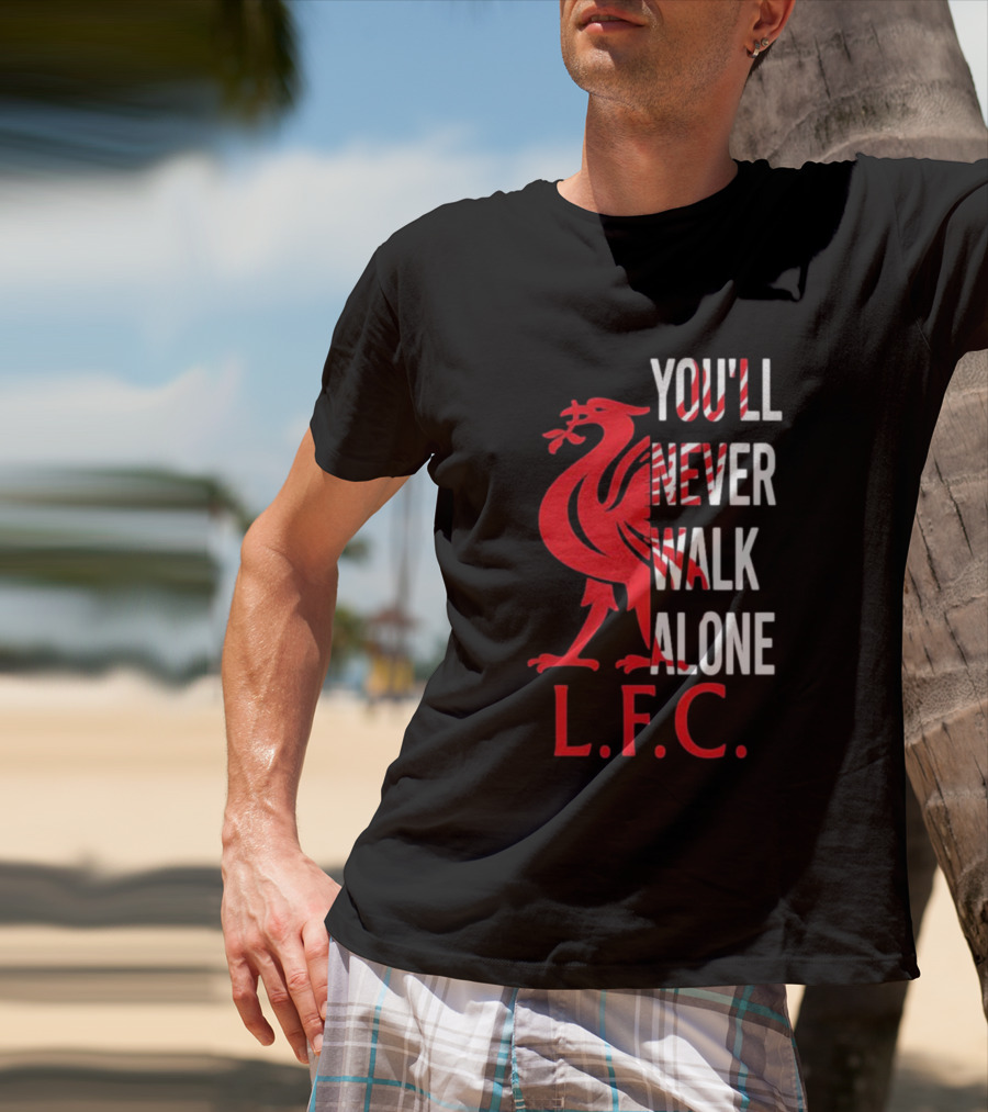 LFC You'll Never Walk Alone Liverpool Football Club Crest T-Shirt