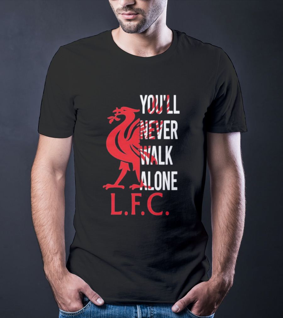 LFC You'll Never Walk Alone Liverpool Football Club Crest T-Shirt