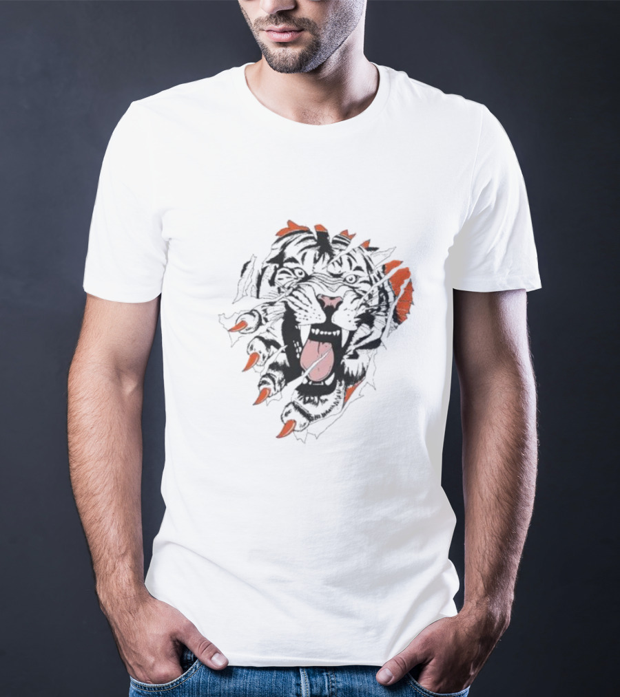 Cin Roar Lion's Fierce Mane And Claws T-Shirt