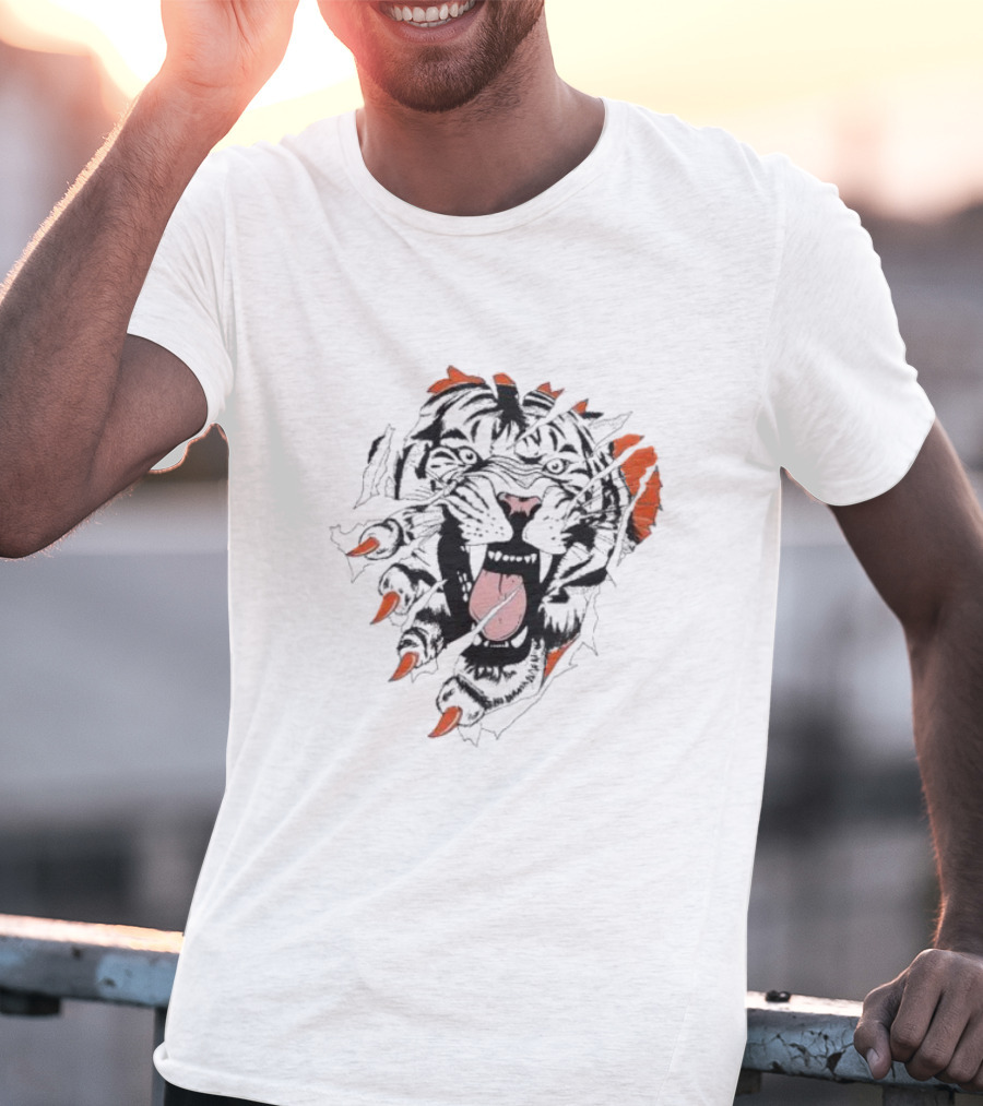 Cin Roar Lion's Fierce Mane And Claws T-Shirt