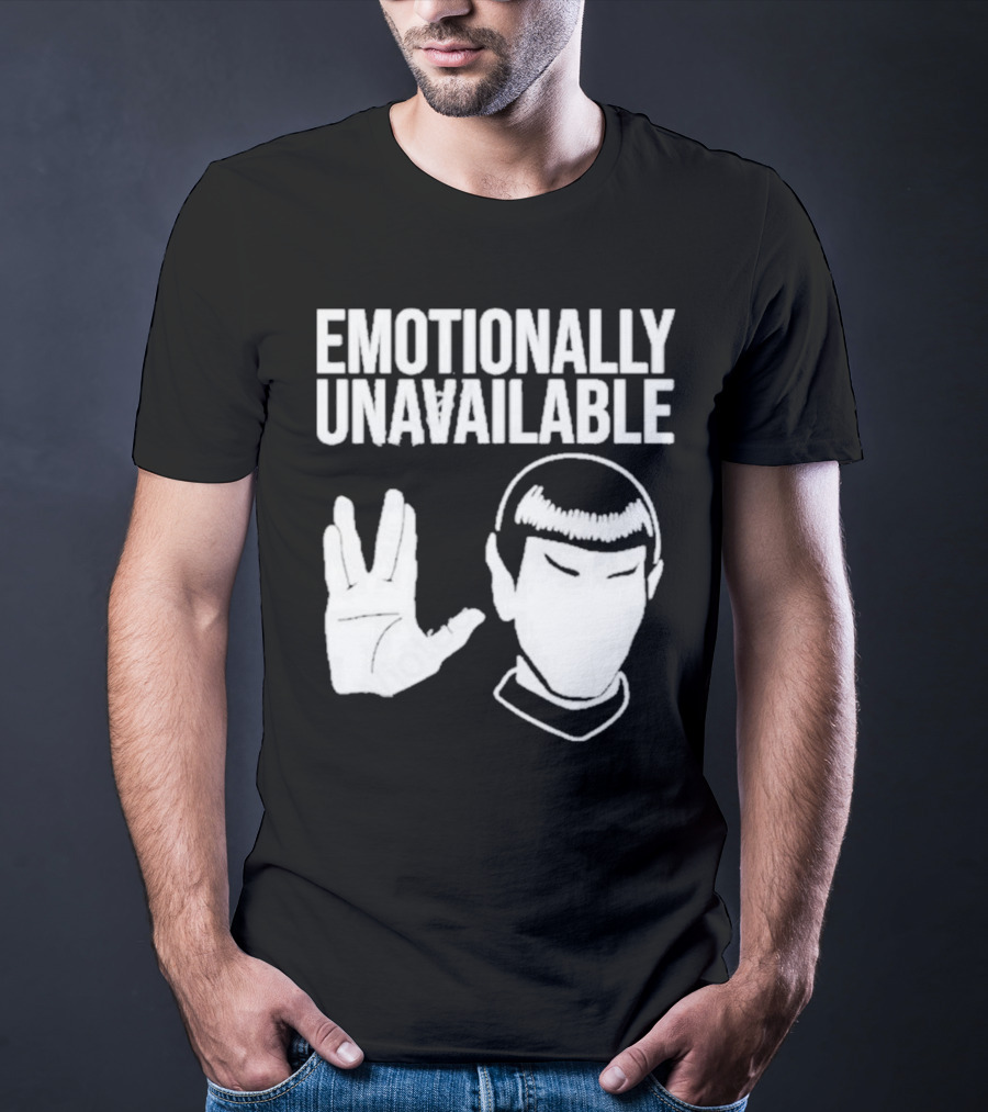 Emotionally Unavailable Star Trek Vulcan Gesture T-Shirt