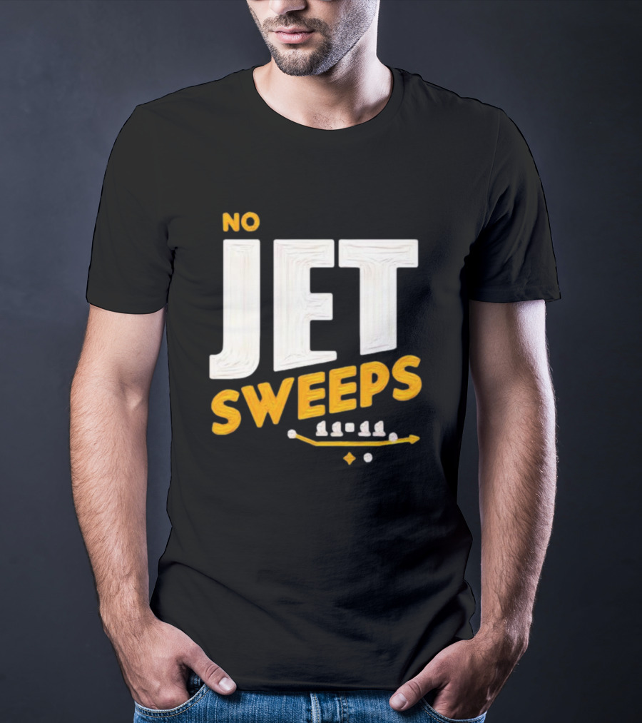 No Jet Sweeps 11 11 Football Play Diagram T-Shirt