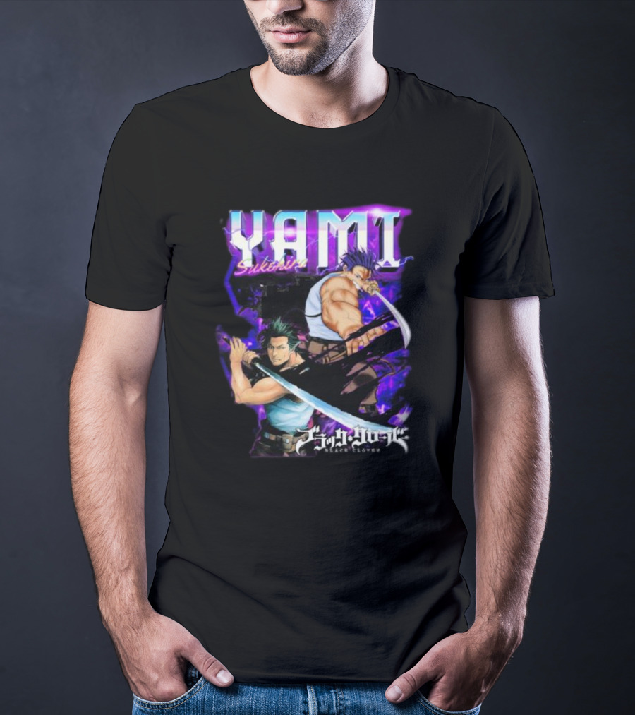 Yami Sukehiro Black Clover Dual Sword Epic Darkness T-Shirt