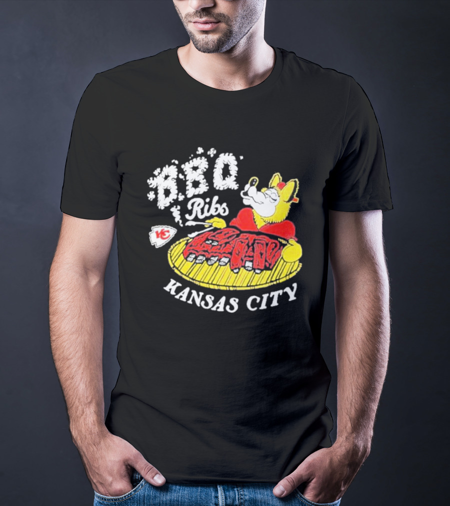 BBQ Ribs Kansas City Chiefs BBQ Dog Kansas City T-Shirt
