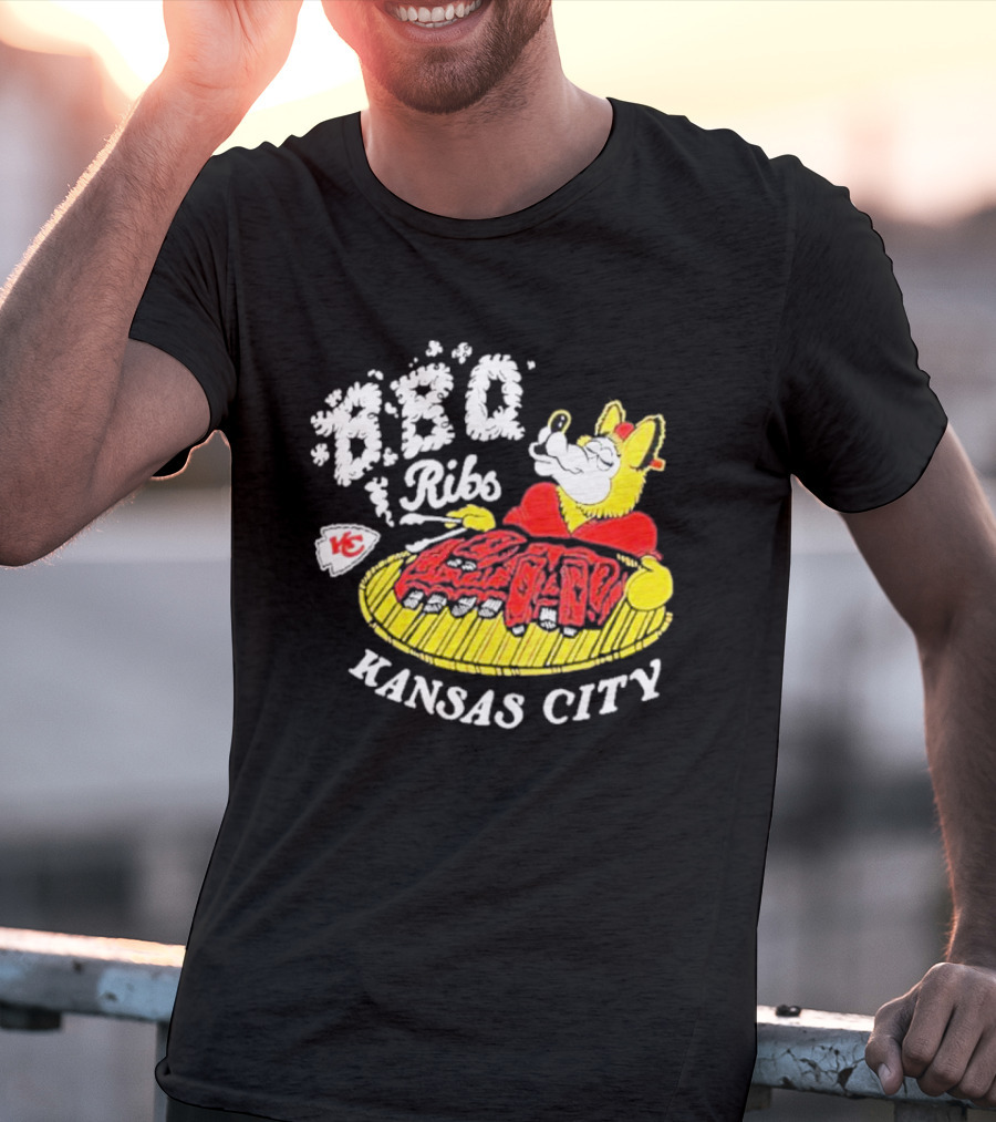 BBQ Ribs Kansas City Chiefs BBQ Dog Kansas City T-Shirt