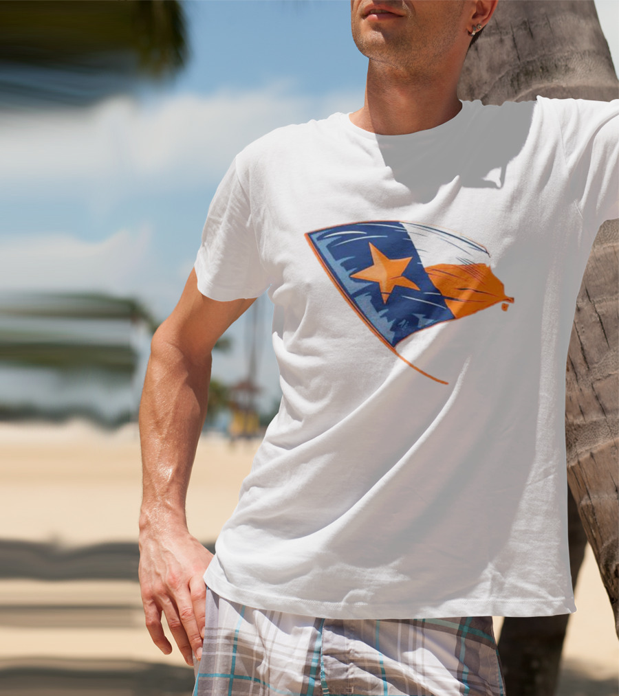 Houston State Flag Texas Colors And Star T-Shirt