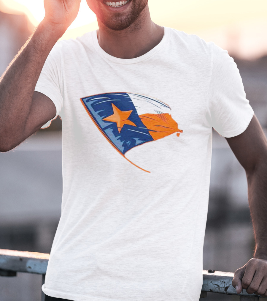 Houston State Flag Texas Colors And Star T-Shirt