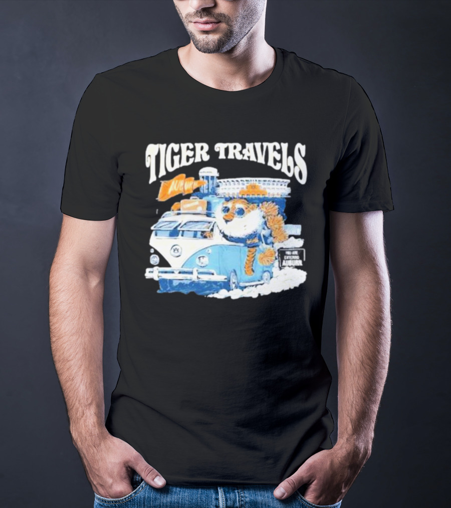 Tiger Travels Auburn Stadium Adventure T-Shirt