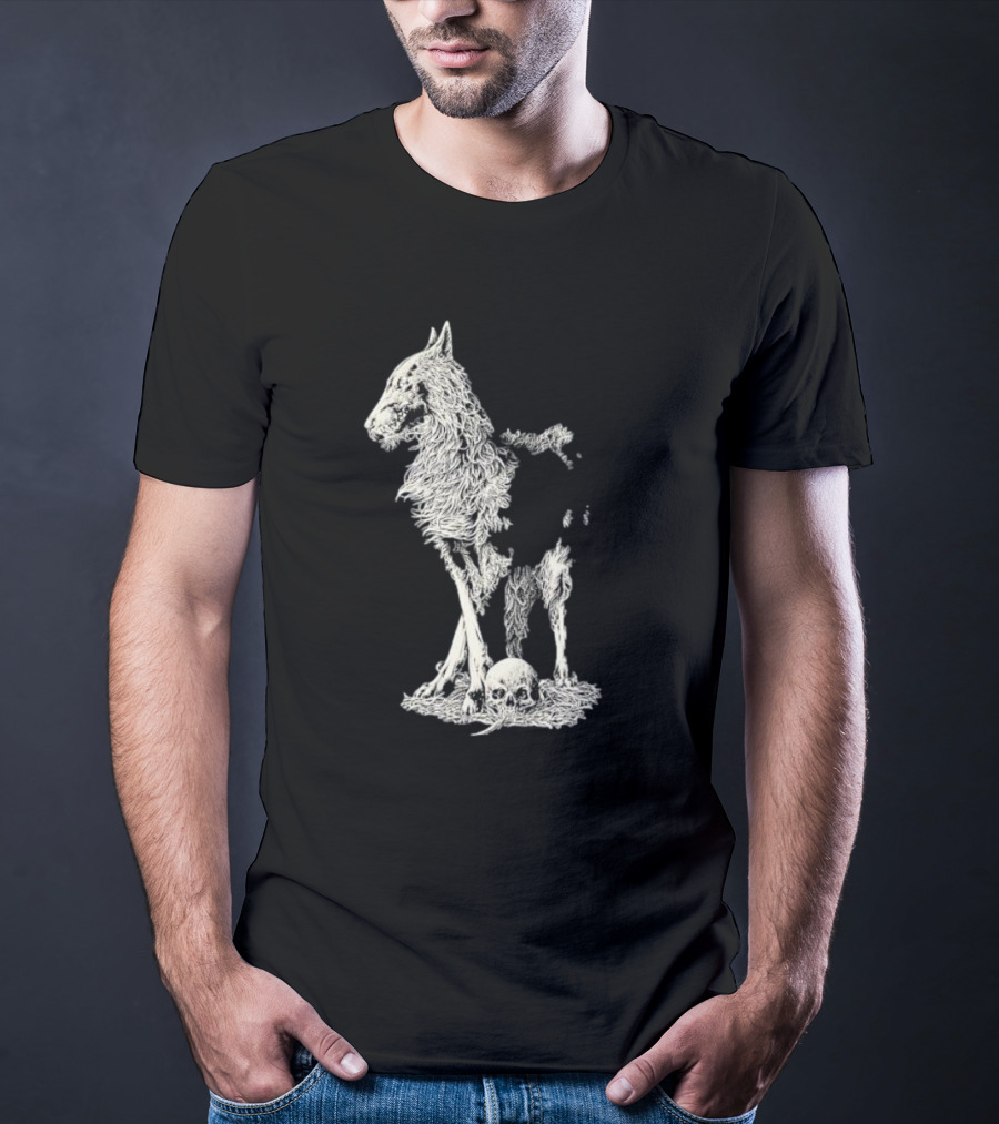 Fajar Allanda Lone Wolf With Skull T-Shirt