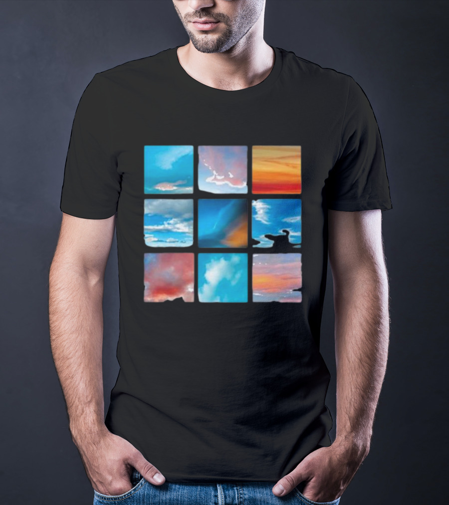 Sunsets And Skies Colorful Sky Panels T-Shirt
