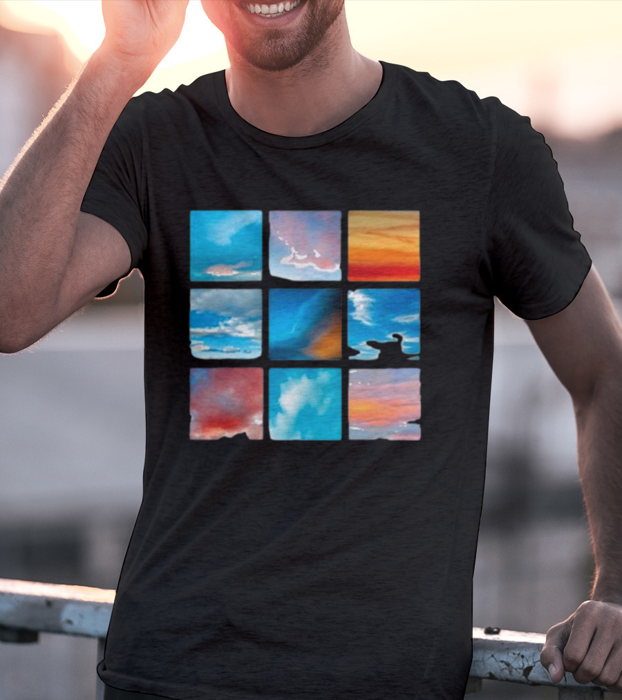 Sunsets And Skies Colorful Sky Panels T-Shirt