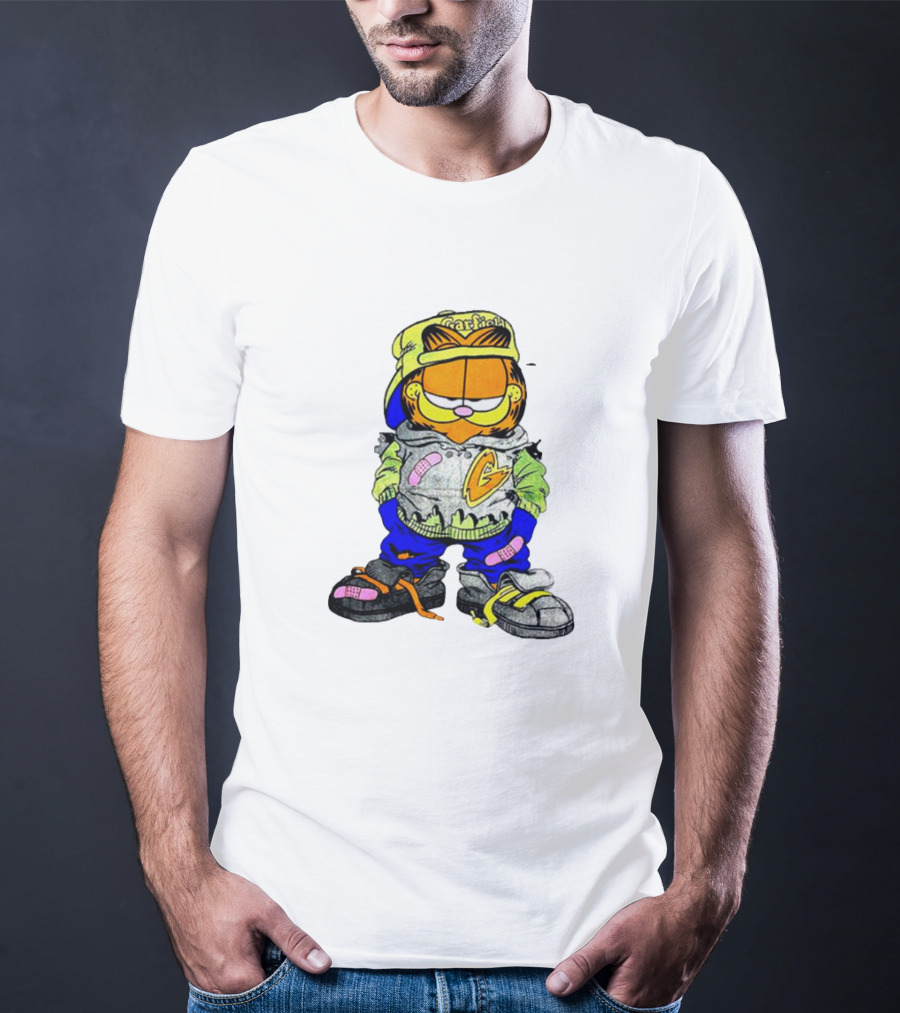 Garfield Hip Hop Street Style Hoodie Cap Sneakers T-Shirt