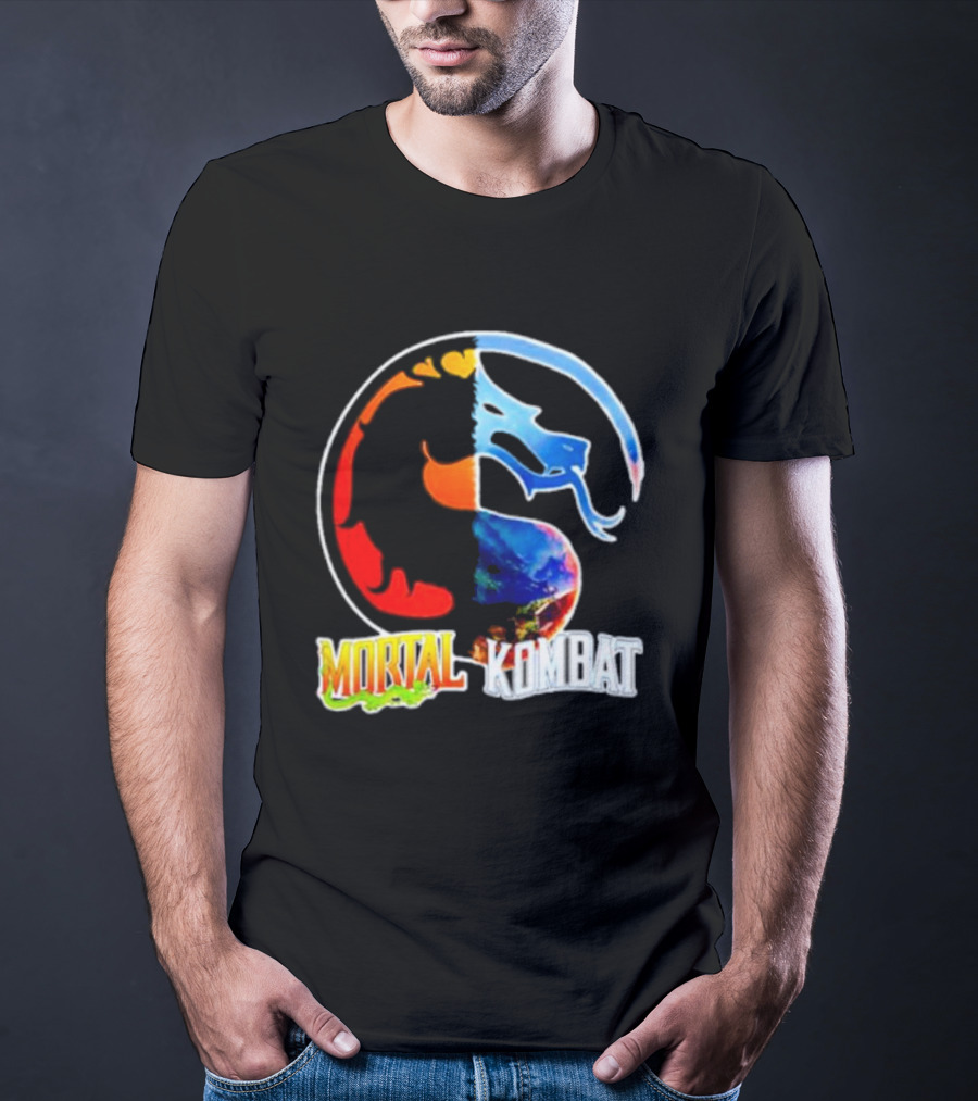 Mortal Kombat Dual-Color Dragon T-Shirt