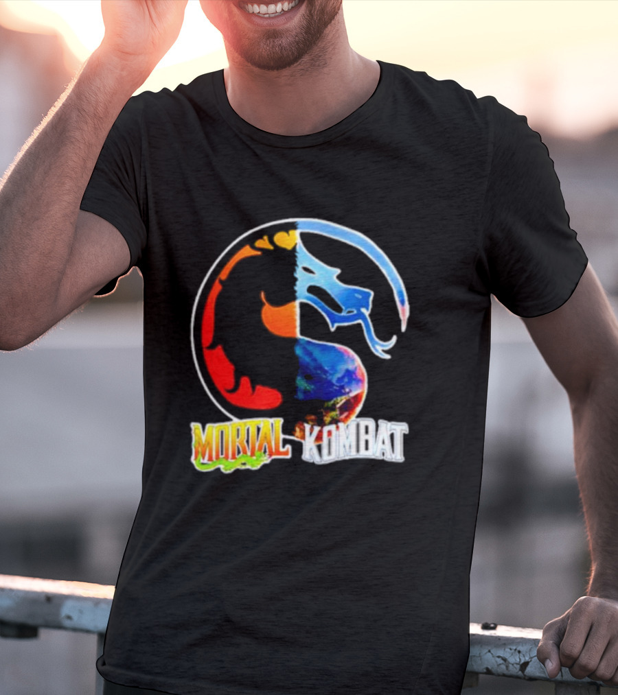 Mortal Kombat Dual-Color Dragon T-Shirt