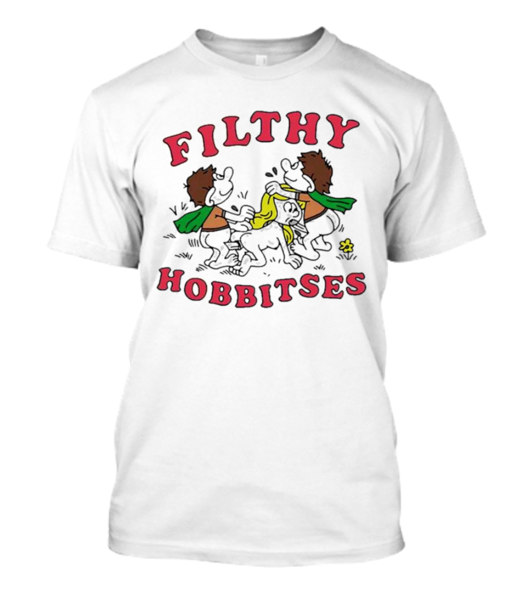 Filthy Hobbitses Fighting Dirty With Yellow Cloth T-Shirt