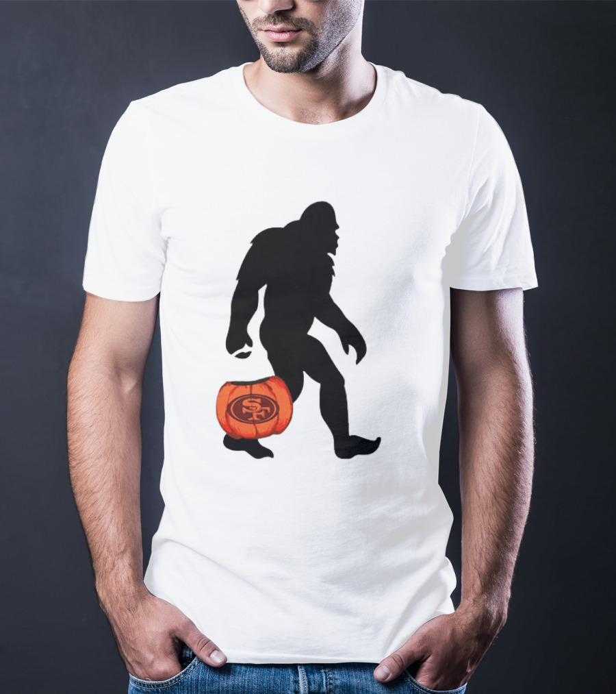 San Francisco 49ers Bigfoot Halloween Pumpkin T-Shirt