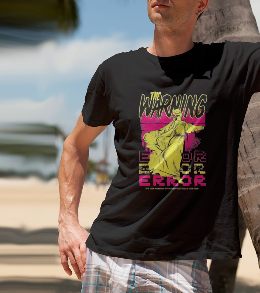 The Warning Error Freedom Of Choice Kills Mind Statue Neon Graffiti T-Shirt