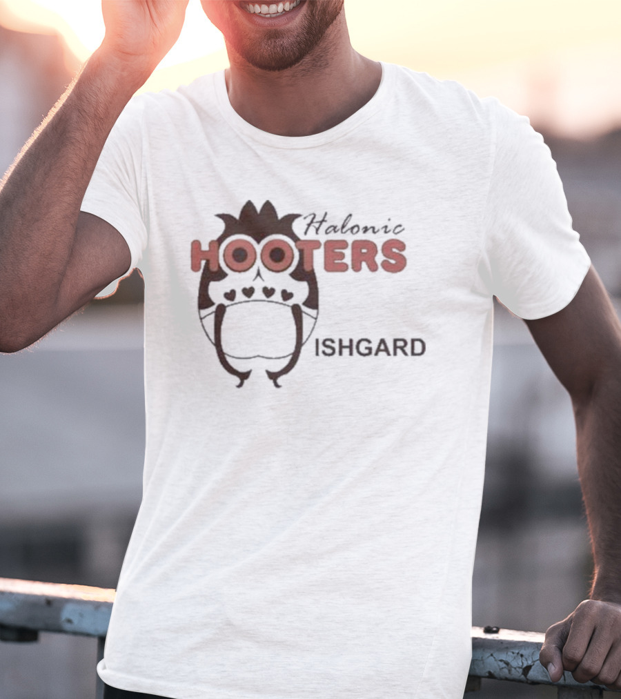 Gail Halonic Hooters Ishgard Gaming Crossover Fandom T-Shirt