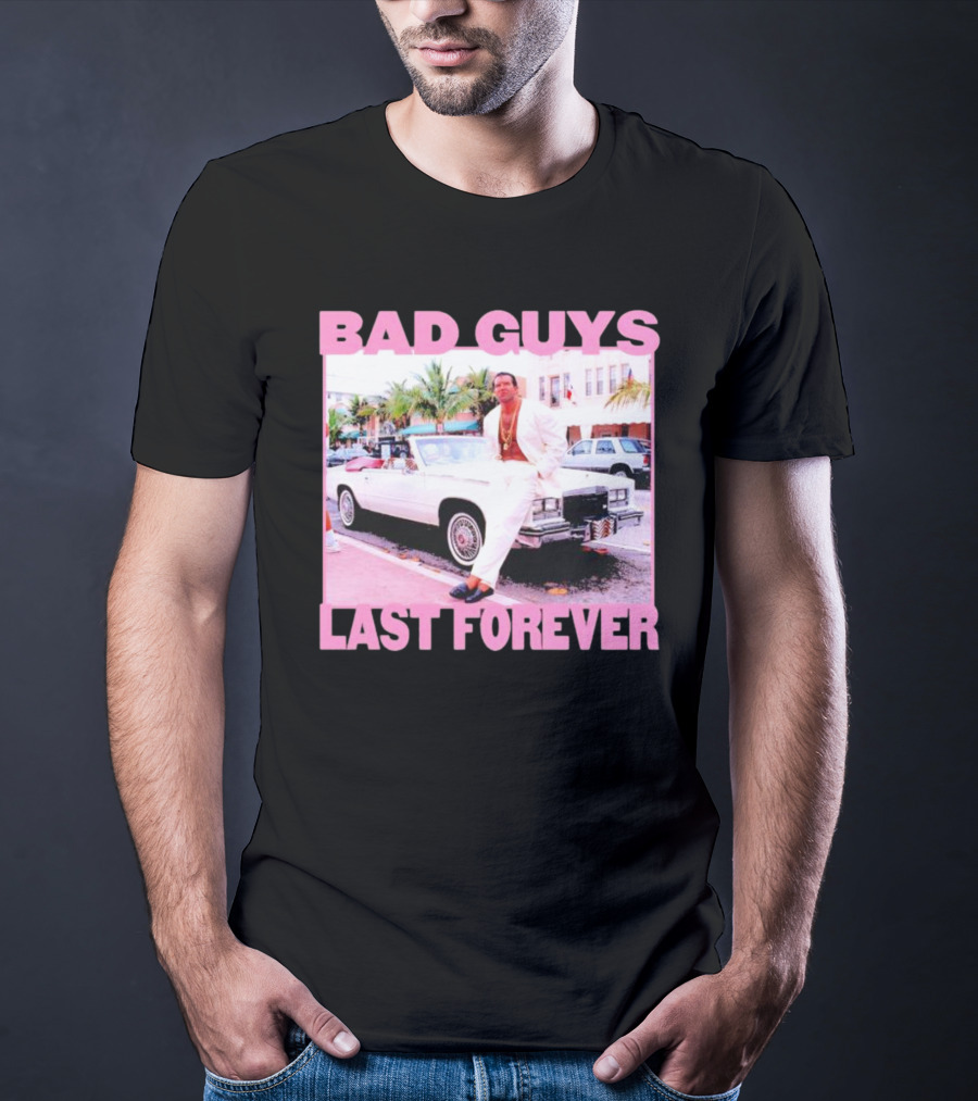 Scott Hall Bad Guys Last Forever Retro Miami Vibe T-Shirt