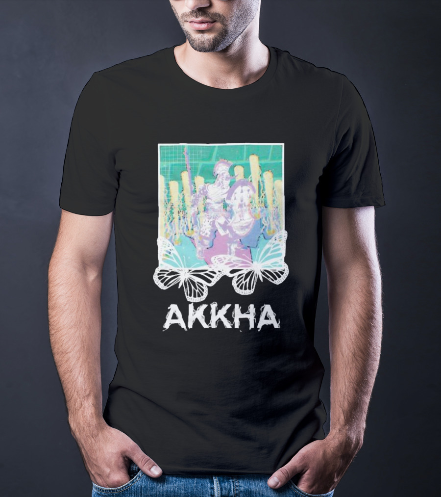 Akkha Warrior With Butterflies And Spartan T-Shirt