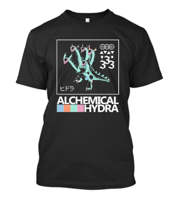 Alchemical Hydra 333 Japanese Symbols T-Shirt