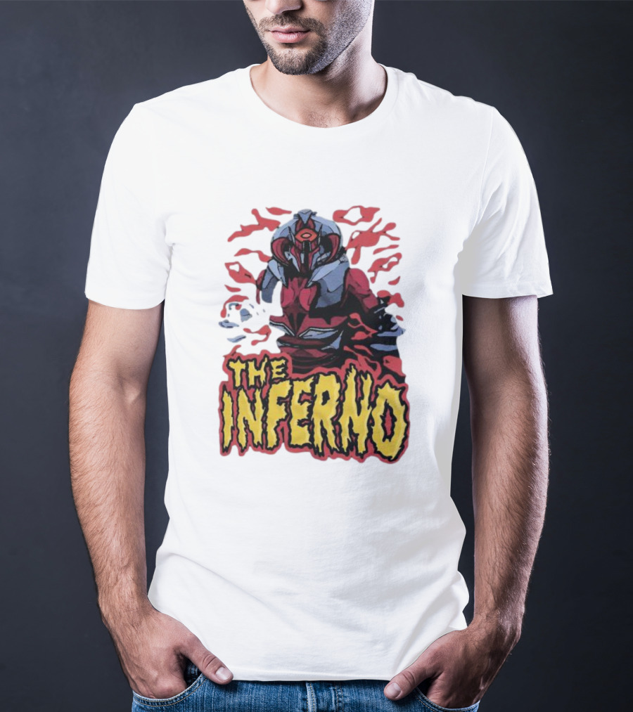 Zuk The Inferno Warrior With Fiery Background T-Shirt
