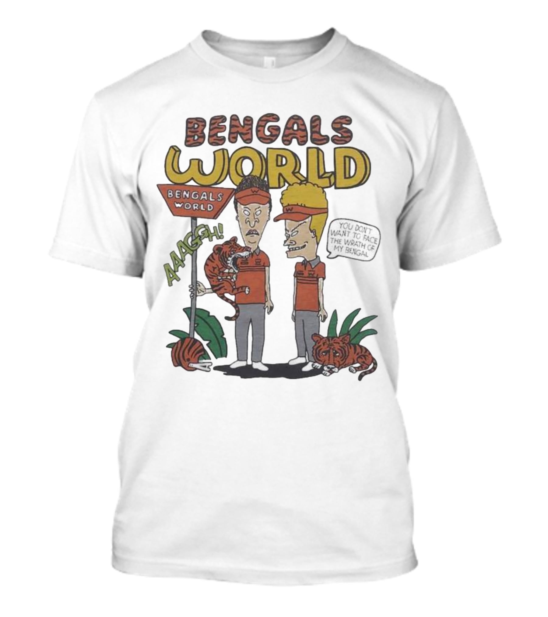 Beavis And Butthead Bengals World Aaagh You Don't Want To Face The Wrath Of My Bengal T-Shirt