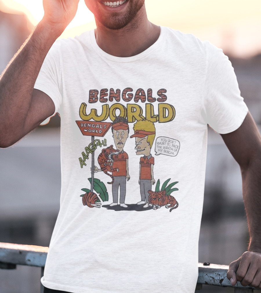 Beavis And Butthead Bengals World Aaagh You Don't Want To Face The Wrath Of My Bengal T-Shirt