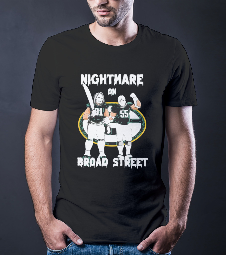 Nightmare On Broad Street 91 55 Football Players T-Shirt