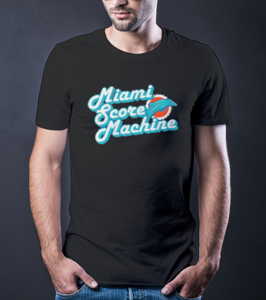 Miami Dolphins Score Machine Retro T-Shirt