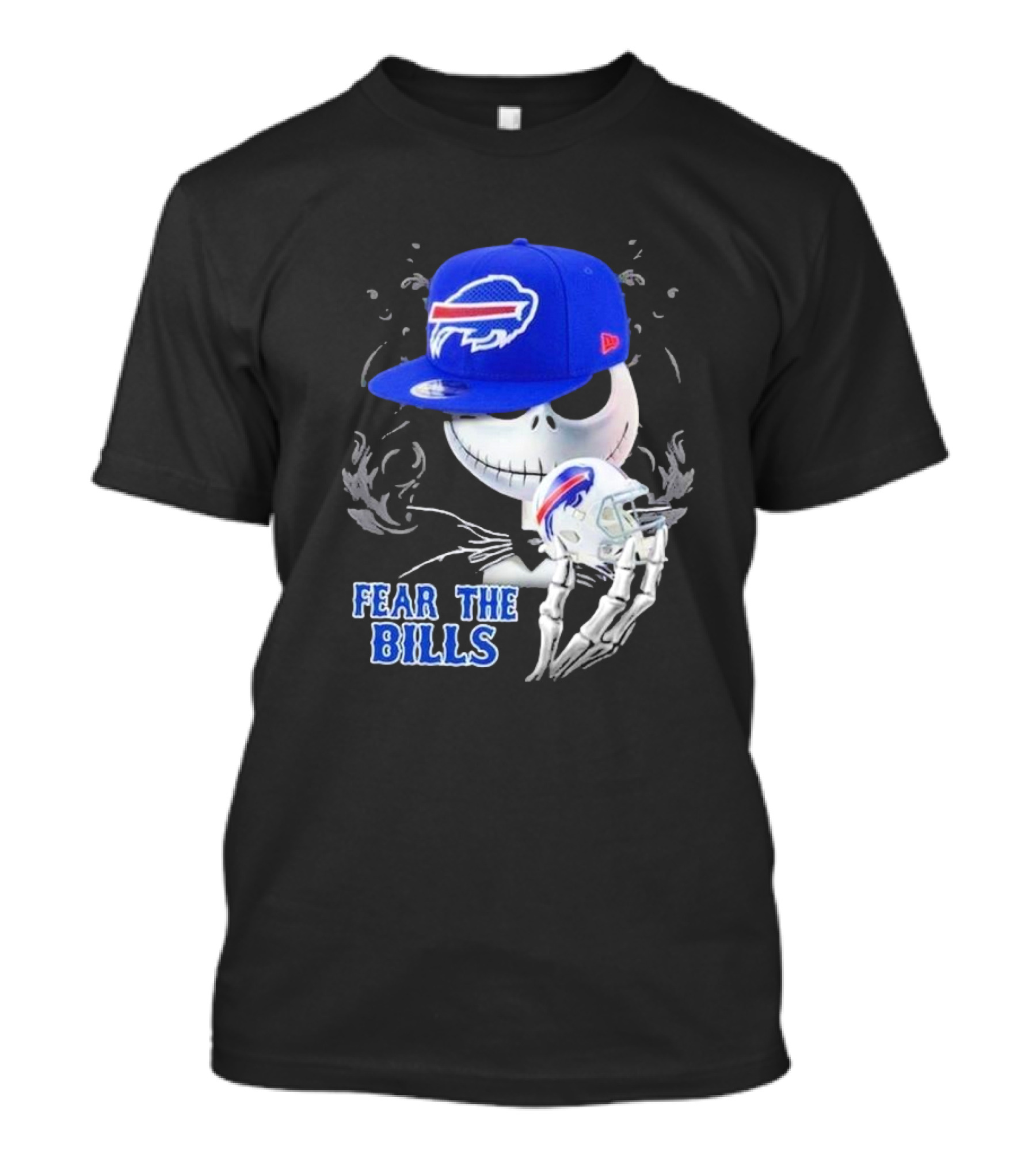 Buffalo Bills Halloween Jack Skellington Fear The Bills T-Shirt
