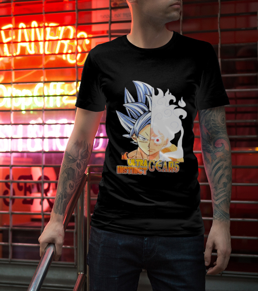 Ultra Instinct Gear 5 Fusion Anime Crossover Duo T-Shirt
