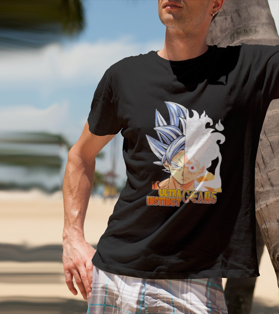 Ultra Instinct Gear 5 Fusion Anime Crossover Duo T-Shirt