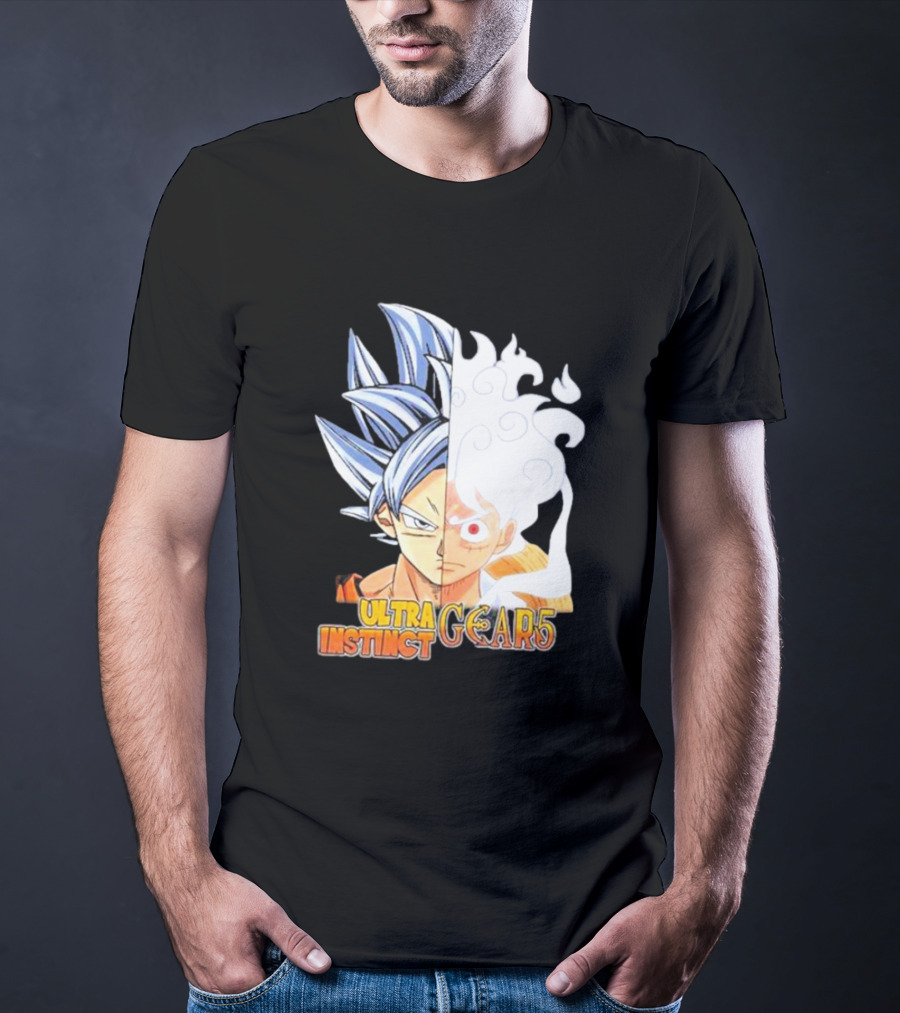 Ultra Instinct Gear 5 Fusion Anime Crossover Duo T-Shirt