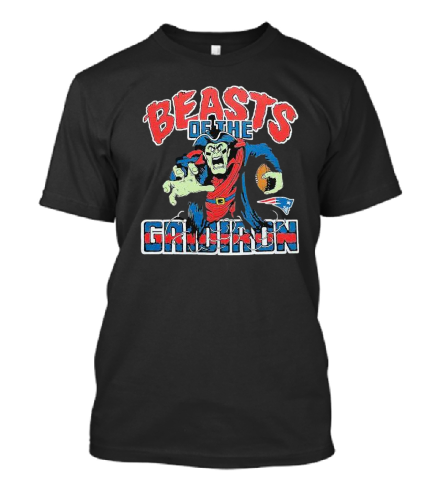 Beasts Of The Gridiron New England Patriots Football Monster T-Shirt