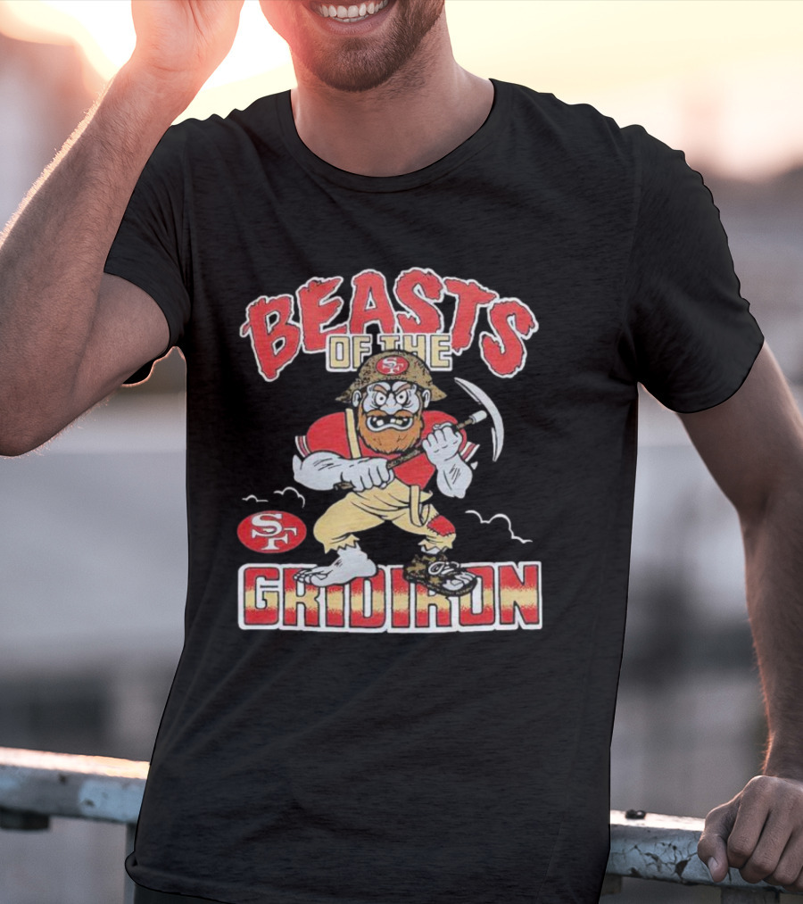 San Francisco 49ers Beasts Of The Gridiron SF Miner Character T-Shirt