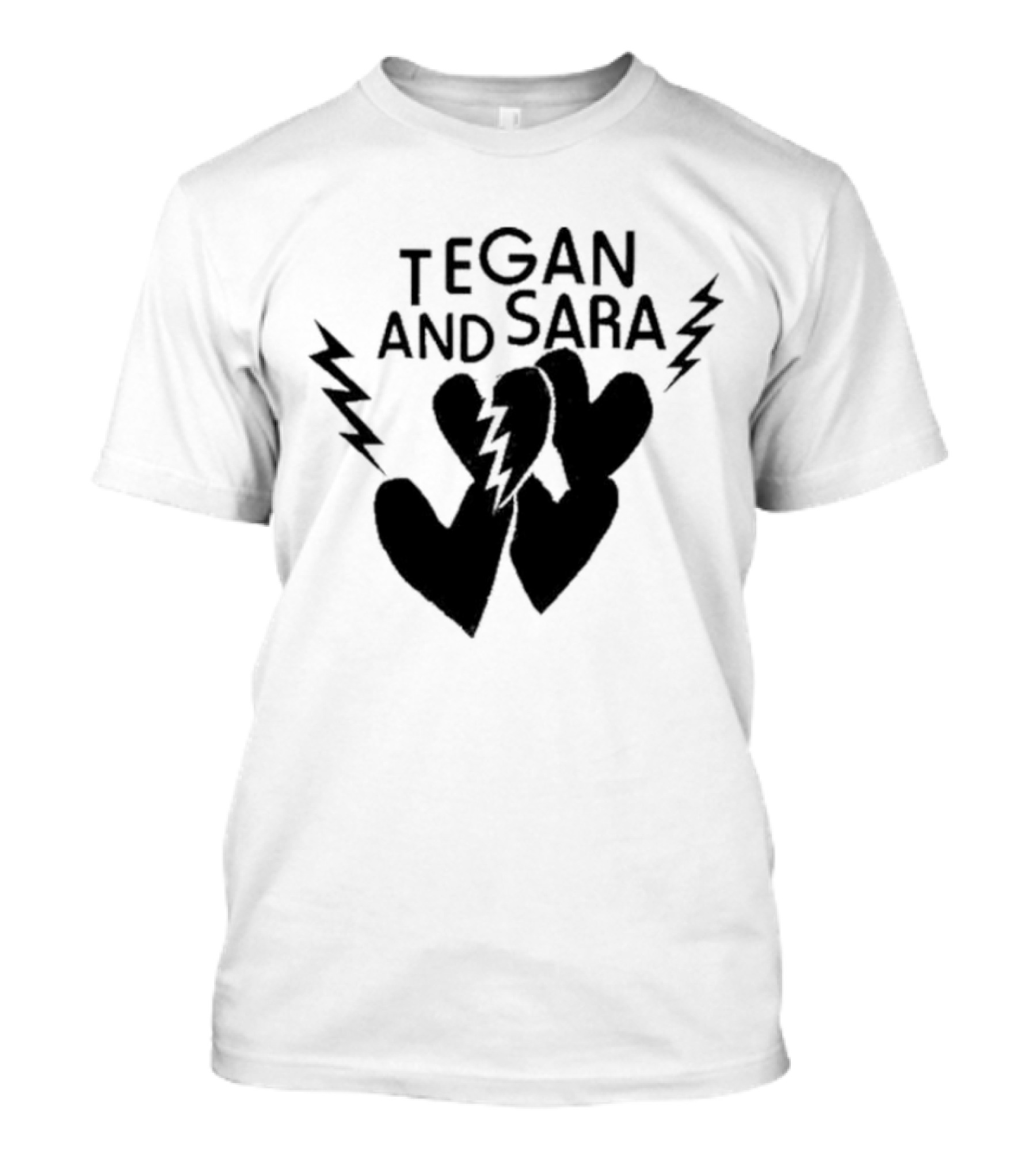Tegan And Sara Heartbreak Lightning Hearts T-Shirt