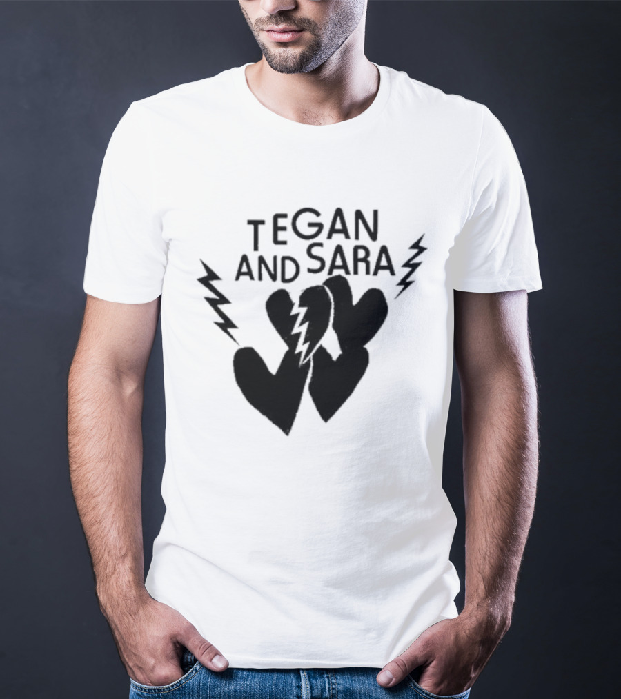 Tegan And Sara Heartbreak Lightning Hearts T-Shirt