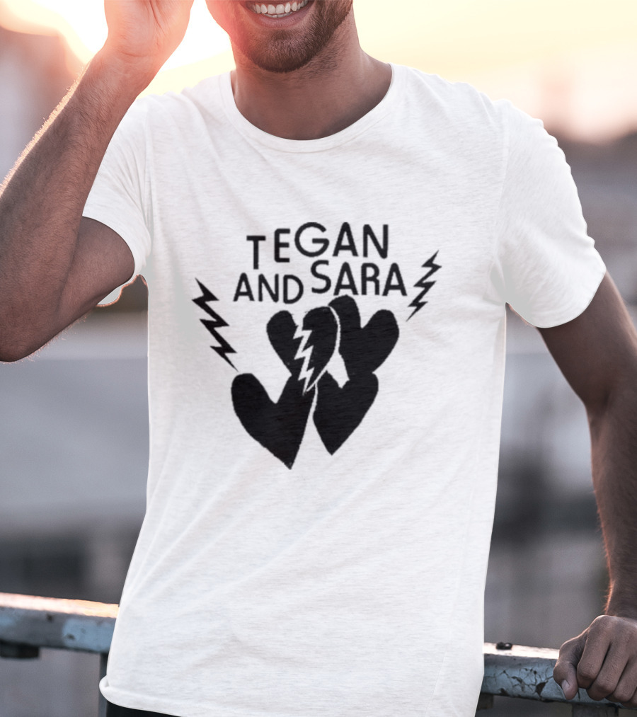 Tegan And Sara Heartbreak Lightning Hearts T-Shirt