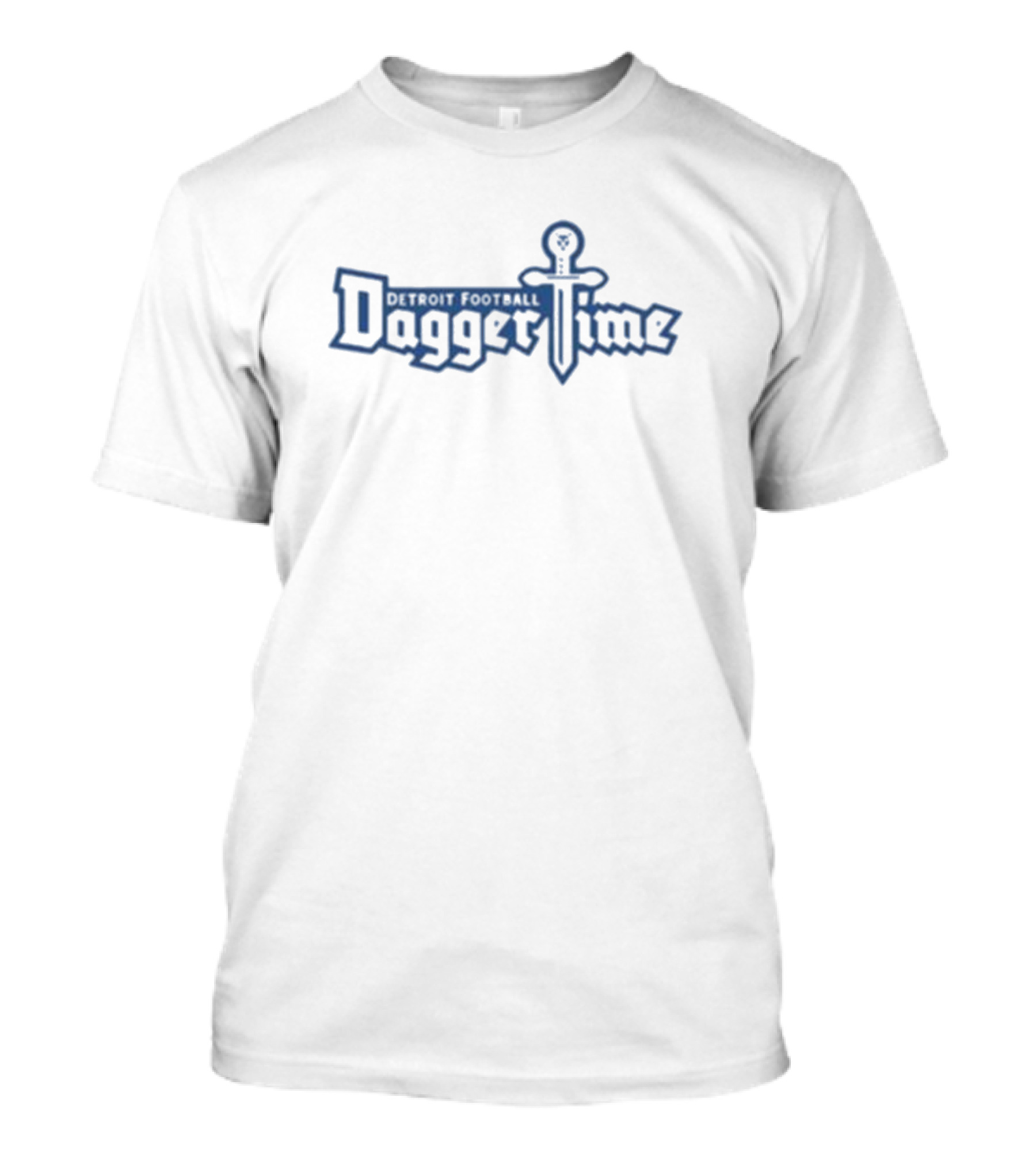 Detroit Football Dagger Time Retro Sword T-Shirt