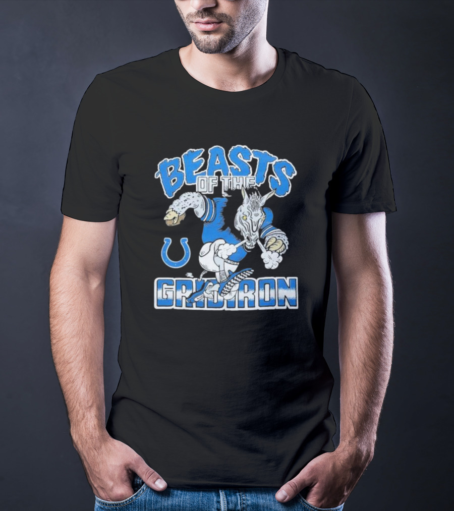 Indianapolis Colts Beasts Of The Gridiron NFL Powerhouse T-Shirt
