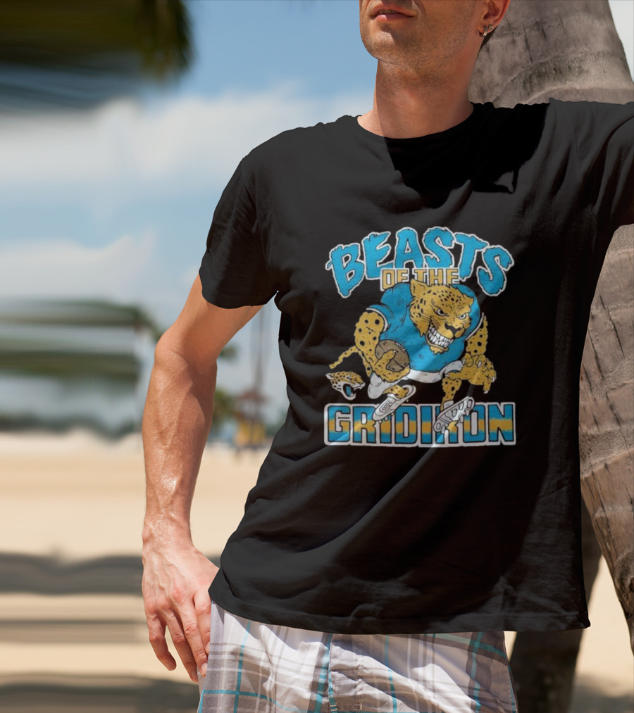 Jacksonville Jaguars Beasts Of The Gridiron Fierce Football Jaguar T-Shirt