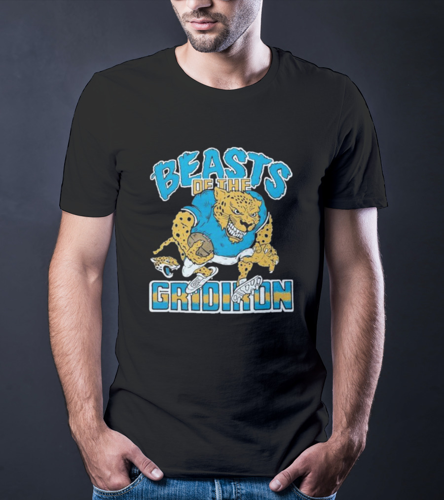 Jacksonville Jaguars Beasts Of The Gridiron Fierce Football Jaguar T-Shirt